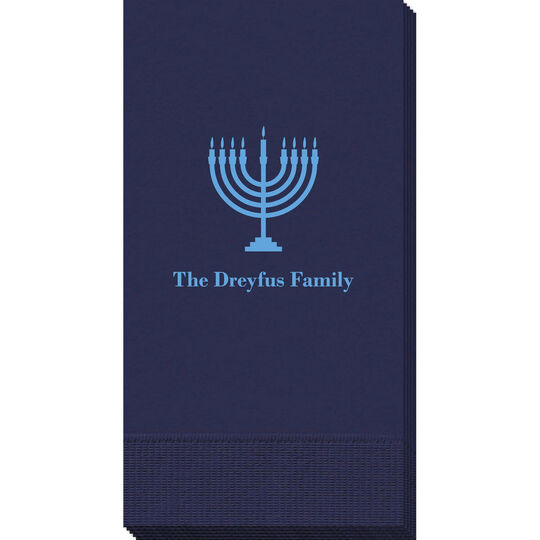 Lights of the Menorah Guest Towels